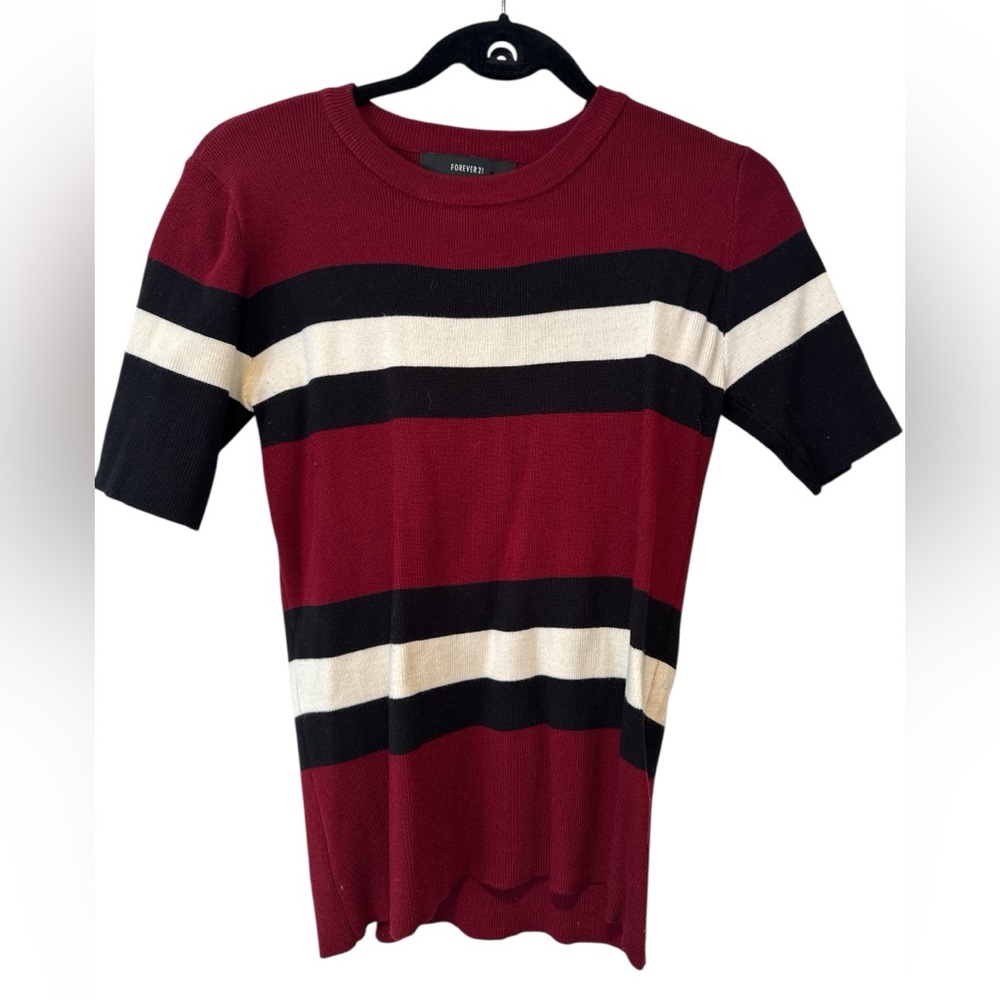 Forever 21 Burgundy Knit Sweater